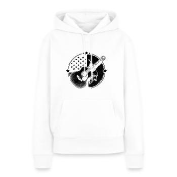 Drapeau américain Country Music Song Lover USA Patriot - Sweat à capuche Premium bio Femme - blanc - Devant - Julia (174cm)