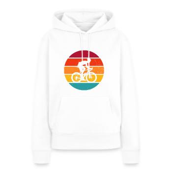 Vélo de route Vélo de route Vélo de route Vélo de route - Sweat à capuche Premium bio Femme - blanc - Devant - Julia (174cm)