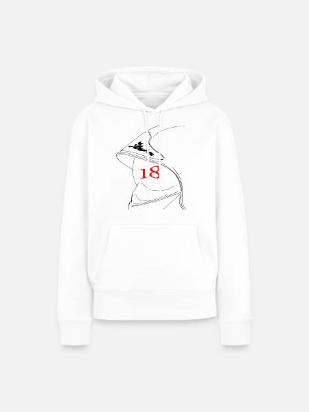 Kopfhörer 18 - Frauen Premium Bio Hoodie - Weiß