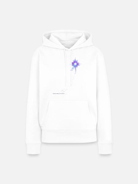 Sternschnuppe - Frauen Premium Bio Hoodie - Weiß