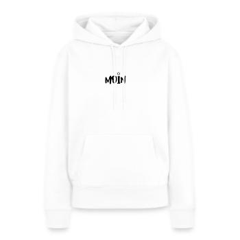 Ein neuer Hingucker als Print Sag einfach mal MOIN - Frauen Premium Bio Hoodie - Weiß - Vorne - Julia (174cm)
