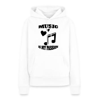 Musizieren Musik Music Spruch Musiker Musiklehrer - Frauen Premium Bio Hoodie - Weiß - Vorne - Julia (174cm)