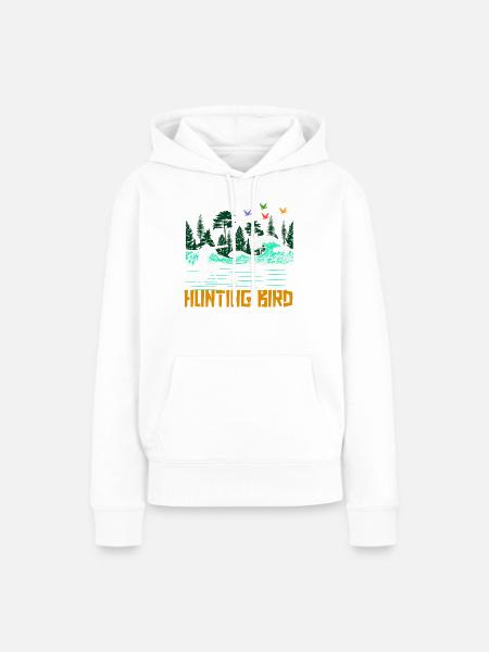 Jäger - Frauen Premium Bio Hoodie - Weiß