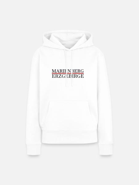 Marienberg Erzgebirge - Frauen Premium Bio Hoodie - Weiß