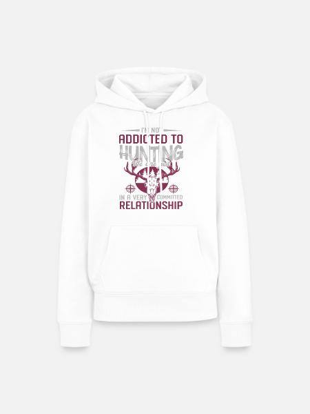 Jäger - Frauen Premium Bio Hoodie - Weiß