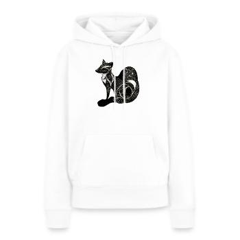 Der Glänzende Fuchs The Shining Fox - Frauen Premium Bio Hoodie - Weiß - Vorne - Julia (174cm)