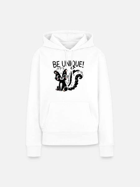 Ein SKUNK - Frauen Premium Bio Hoodie - Weiß