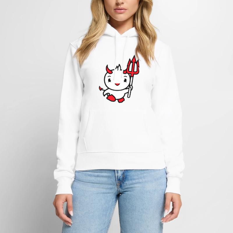 bird devil horns satan trident hell evil cool Women’s Premium Organic Hoodie