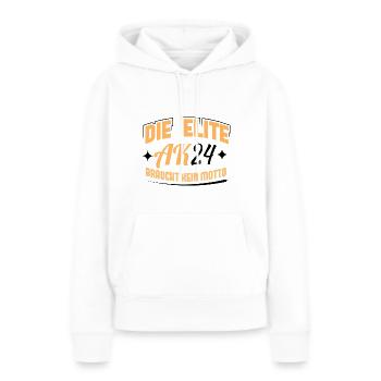 Abschlussklasse 2024 Schulabschluss Abitur Matura - Frauen Premium Bio Hoodie - Weiß - Vorne - Julia (174cm)