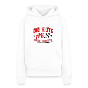 Abschlussklasse 2024 Schulabschluss Abitur Matura - Frauen Premium Bio Hoodie - Weiß - Vorne - Julia (174cm)