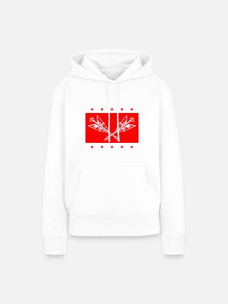 Dartpfeile Darts Sport - Frauen Premium Bio Hoodie - Weiß