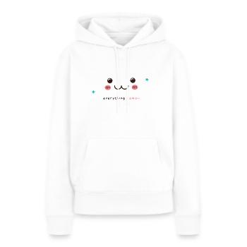 Everything kawaii - Frauen Premium Bio Hoodie - Weiß - Vorne - Julia (174cm)