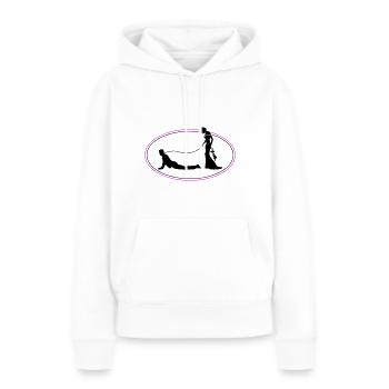 Hochzeit Brautpaar Leine - Frauen Premium Bio Hoodie - Weiß - Vorne - Julia (174cm)