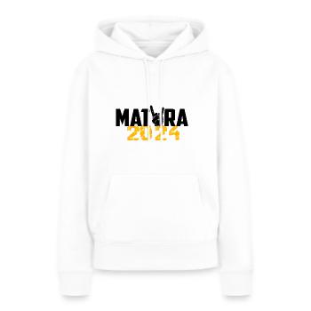 Matura 2024 Maturareise Maturafeier Maturant - Frauen Premium Bio Hoodie - Weiß - Vorne - Julia (174cm)