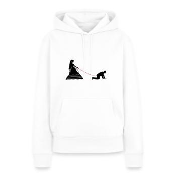 Hochzeit Brautpaar Leine - Frauen Premium Bio Hoodie - Weiß - Vorne - Julia (174cm)