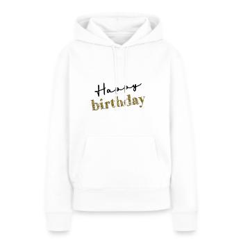ALLES GUTE ZUM GEBURTSTAG!. ALLES GUTE ZUM GEBURTSTAG!. JAHRESTAG. - Frauen Premium Bio Hoodie - Weiß - Vorne - Julia (174cm)
