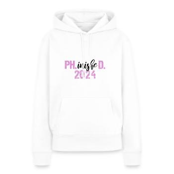 Doktor 2024 Abschluss Philister Dissertation Phd - Frauen Premium Bio Hoodie - Weiß - Vorne - Julia (174cm)