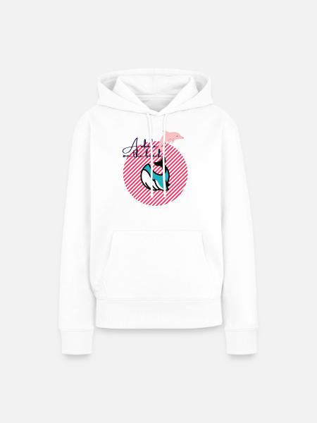 A Whale - Frauen Premium Bio Hoodie - Weiß