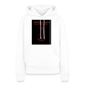 Tuathal Mac Augaire, ancêtre des O Tooles - Sweat à capuche Premium bio Femme - blanc - Devant - Julia (174cm)
