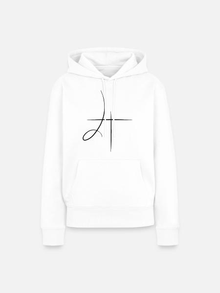 Earth - Frauen Premium Bio Hoodie - Weiß