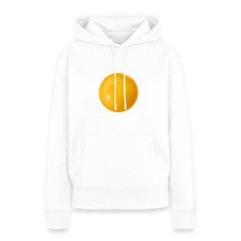 Spiegelei Kostüm Eigelb Für Frühstück Brunch Liebe - Frauen Premium Bio Hoodie - Weiß - Vorne - Julia (174cm)