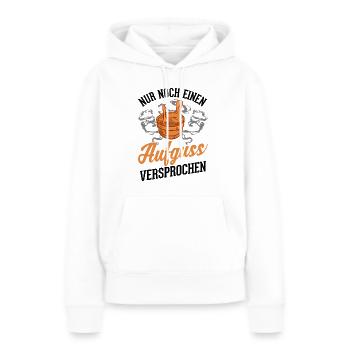 Nur noch einen Aufguss Versprochen Sauna - Frauen Premium Bio Hoodie - Weiß - Vorne - Julia (174cm)