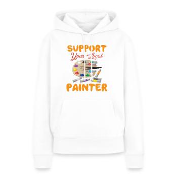Maler und Lackierer, der Beste und Nervigste Beruf - Frauen Premium Bio Hoodie - Weiß - Vorne - Julia (174cm)