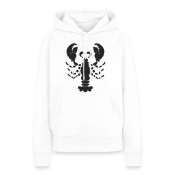 Mr. Lobster - Frauen Premium Bio Hoodie - Weiß - Vorne - Julia (174cm)