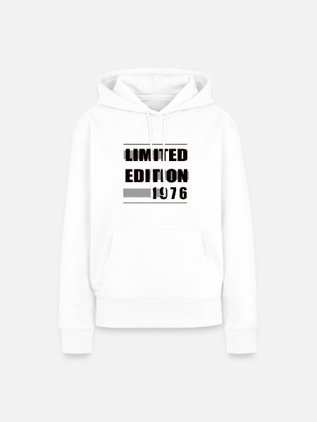 Limited Edition 1976 - Frauen Premium Bio Hoodie - Weiß