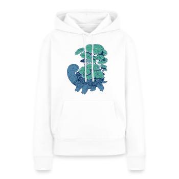 T-shirt mythique de tortue d’eau élémentaire - Sweat à capuche Premium bio Femme - blanc - Devant - Julia (174cm)