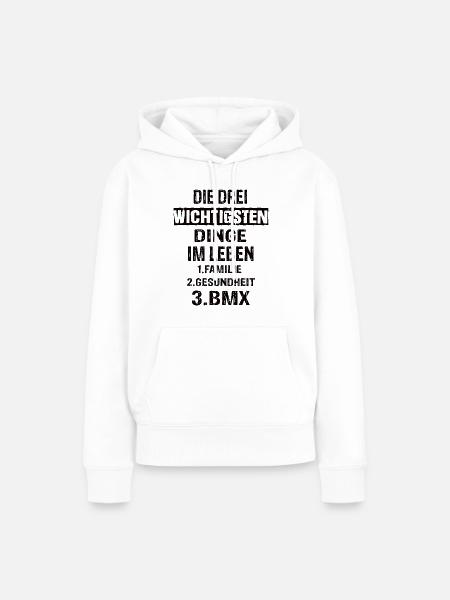 Bmx - Frauen Premium Bio Hoodie - Weiß