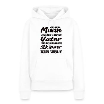 Skipper - Frauen Premium Bio Hoodie - Weiß - Vorne - Julia (174cm)