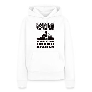 Kart - Frauen Premium Bio Hoodie - Weiß - Vorne - Julia (174cm)