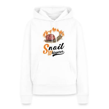 Schnecken Flüsterer Snail Whisperer - Frauen Premium Bio Hoodie - Weiß - Vorne - Julia (174cm)