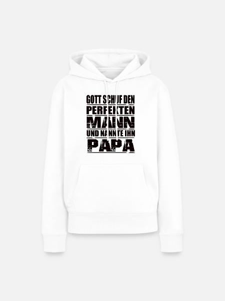 Papa - Frauen Premium Bio Hoodie - Weiß