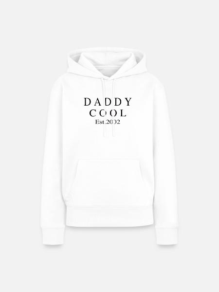 Daddy Cool est 2002 - Frauen Premium Bio Hoodie - Weiß