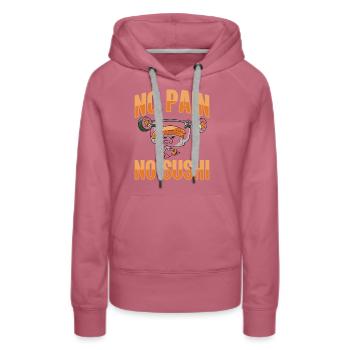Japanisches Essen Sushi Liebhaber Bodybuilder - Frauen Premium Bio Hoodie - Malve - Vorne - Isabella (175cm)