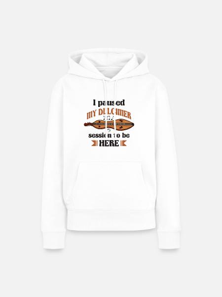 Musikinstrumenten-Musiker, Berg-Dulcimer-Spieler - Frauen Premium Bio Hoodie - Weiß