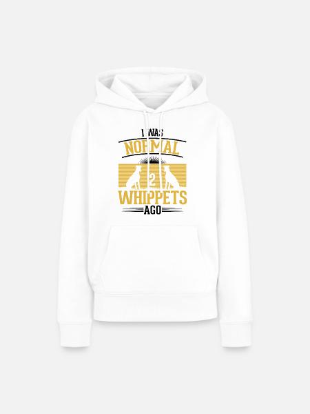 Whippet Hund Windhund Sighthound - Frauen Premium Bio Hoodie - Weiß