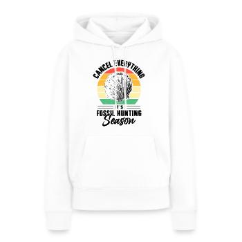 Fossils, paleontologist, fossil collector, - Women’s Premium Organic Hoodie - white - Front - Julia (174cm)