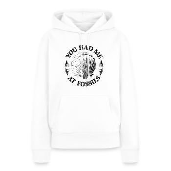 Fossils, paleontologist, fossil collector, - Women’s Premium Organic Hoodie - white - Front - Julia (174cm)