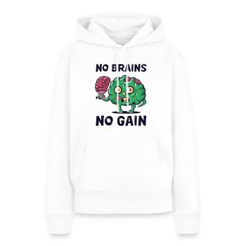 Zombies Zombie Halloween Zombie Costume - Sweat à capuche Premium bio Femme - blanc - Devant - Julia (174cm)