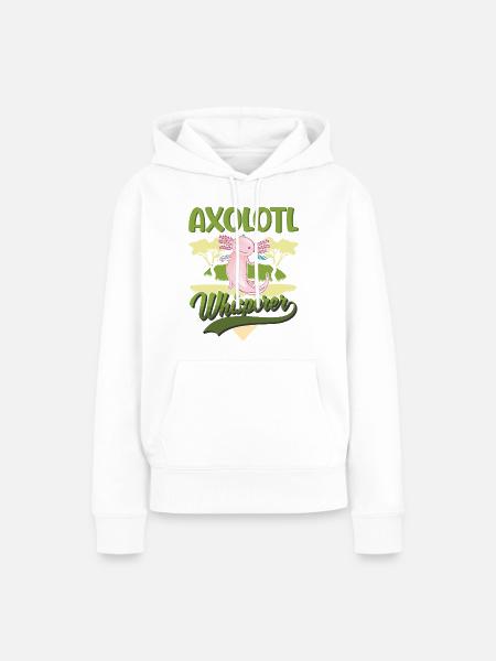 Axolotl Flüsterer Axolotl Whisperer - Frauen Premium Bio Hoodie - Weiß