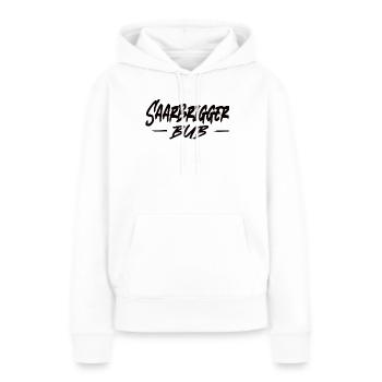 Saarbrigger Bub Saarland Saarländisch Dialekt Saar - Frauen Premium Bio Hoodie - Weiß - Vorne - Julia (174cm)