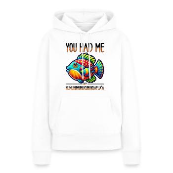 Humuhumunukunukuapua'a Riff-drückerfisch - Frauen Premium Bio Hoodie - Weiß - Vorne - Julia (174cm)