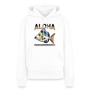 Humuhumunukunukuapua'a Riff-drückerfisch - Frauen Premium Bio Hoodie - Weiß - Vorne - Julia (174cm)