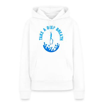 Plongée, Apnée Plongée, Apnée No Limit Apnée Apnée - Sweat à capuche Premium bio Femme - blanc - Devant - Julia (174cm)