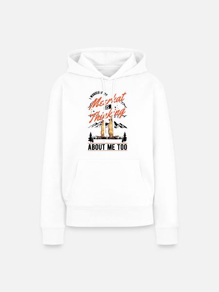 Erdmännchen Surikat Meerkat - Frauen Premium Bio Hoodie - Weiß