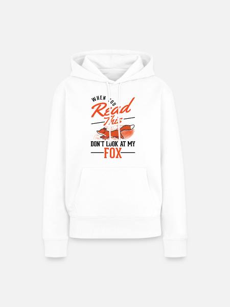 Fuchs Geschenk Rotfuchs - Frauen Premium Bio Hoodie - Weiß