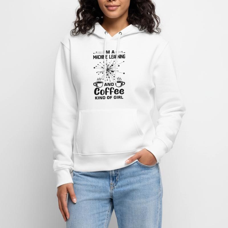 Machine Learning Algorithmen KI Datenanalyst Frauen Premium Bio Hoodie